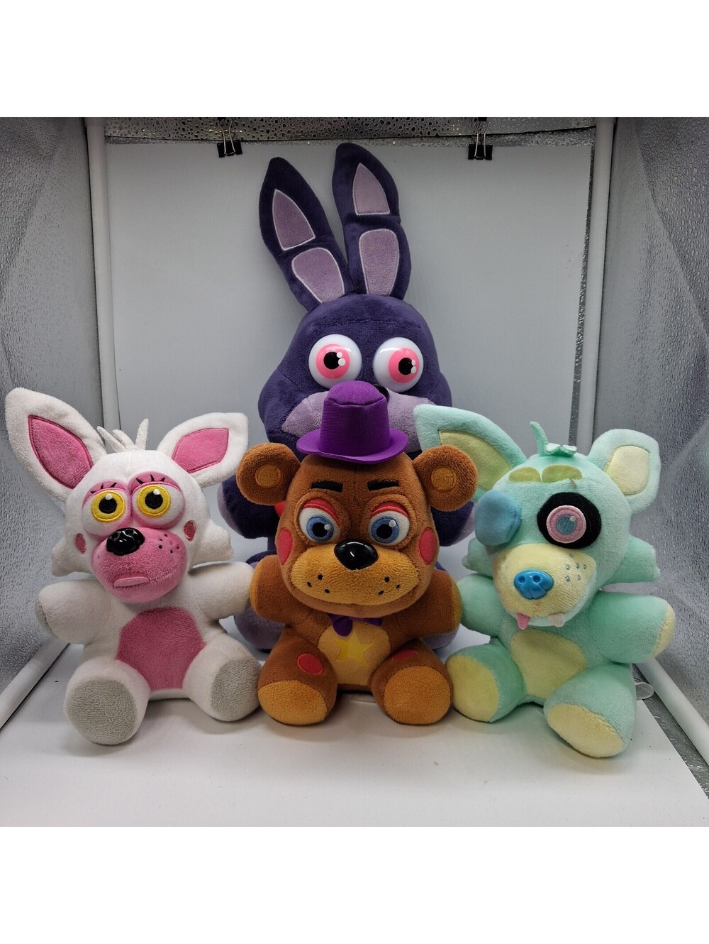 Five Nights at Freddy’s FNAF Plush Lot 4 Bonnie Freddy Foxy Mixed Brands